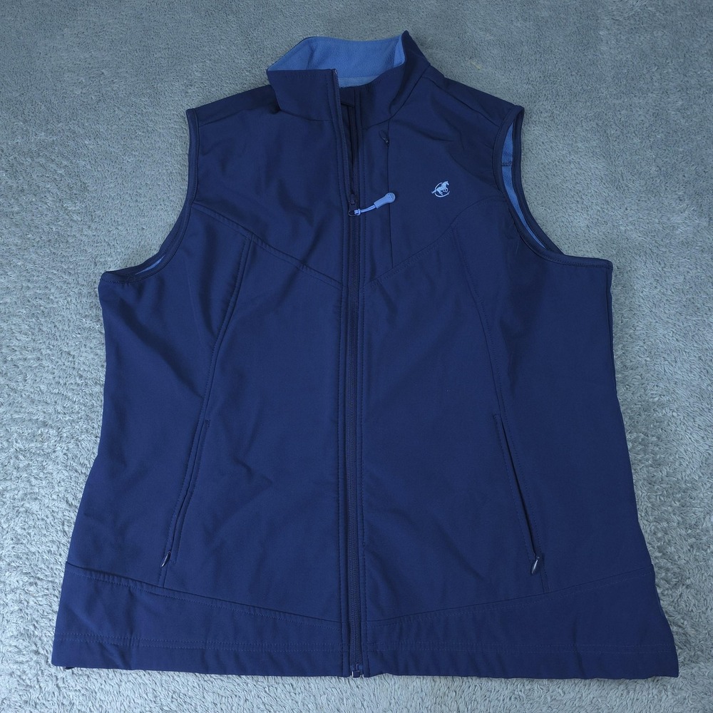 Piper By SmartPak Vest Womens XXL Blue Softshell Fleece Lined Zip Pockets